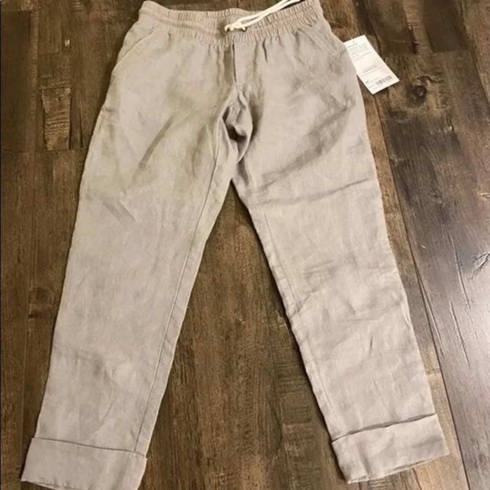 Athleta linen bali pants 0 petite